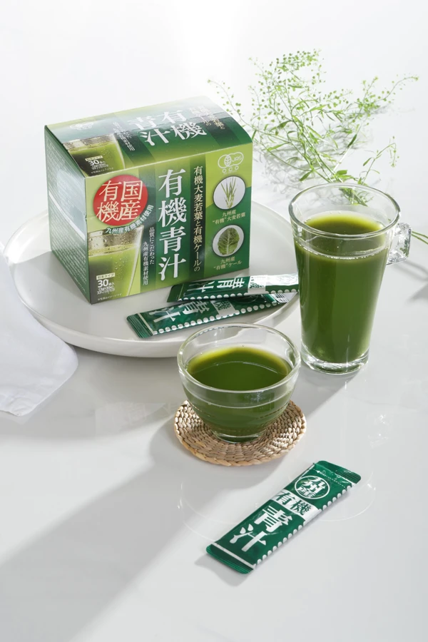 有機青汁產品攝影